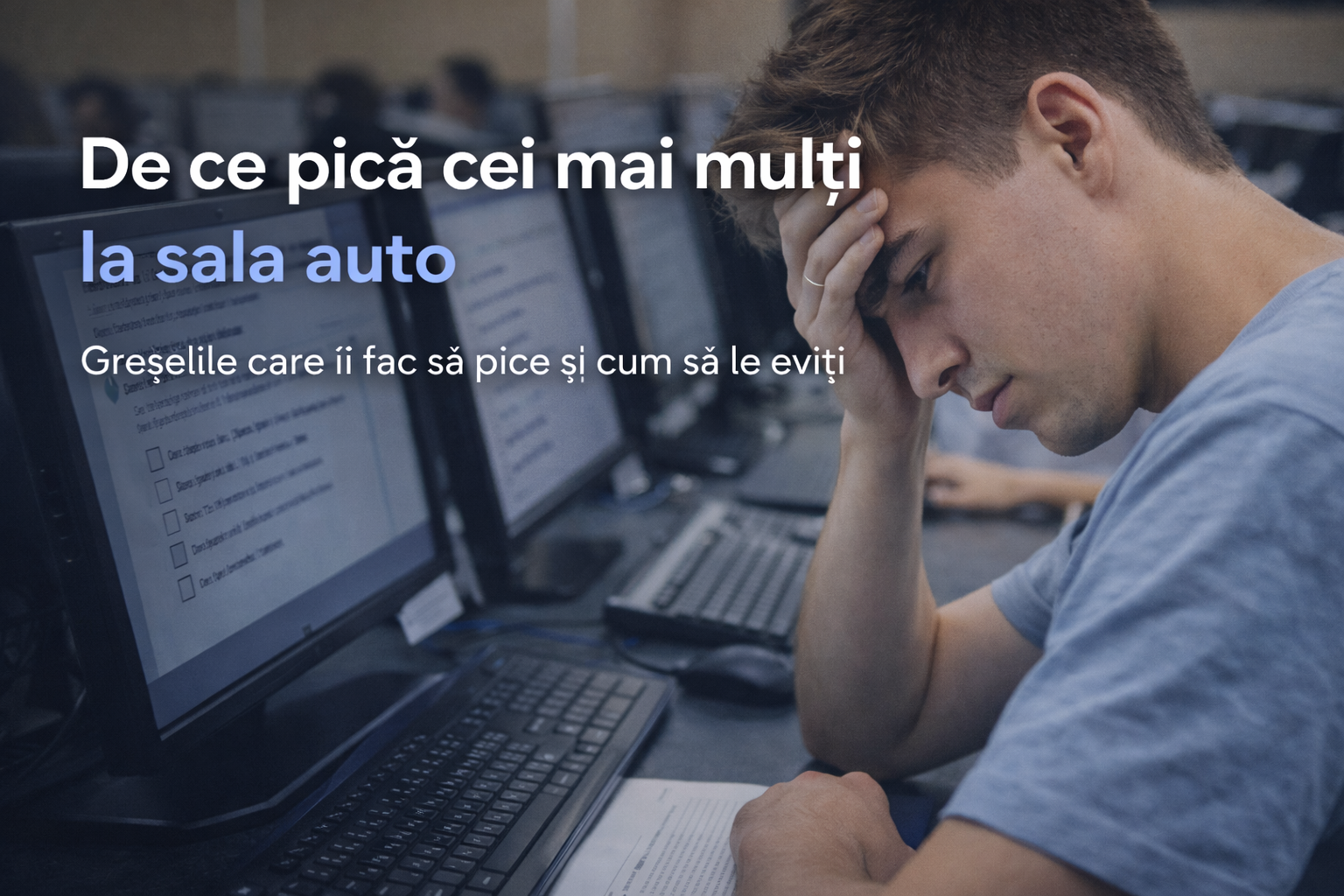 De ce pică cei mai mulți la sala auto