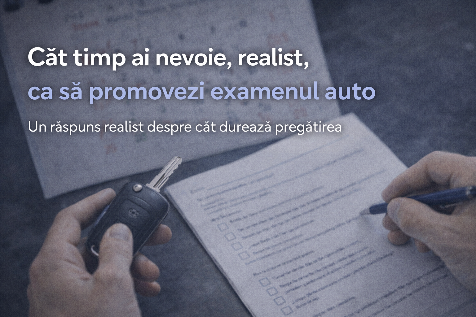 Cât timp ai nevoie, realist, ca să promovezi examenul auto